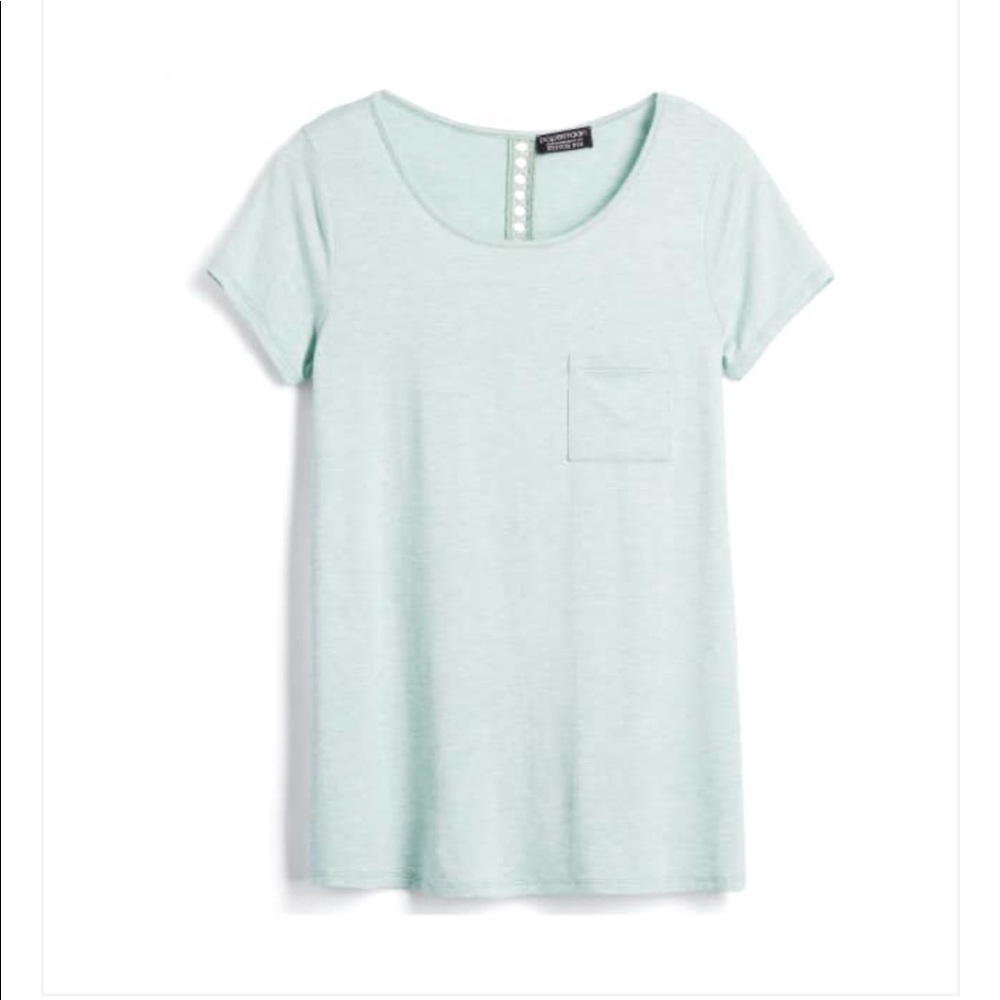 Papermoon mint lattice back tee